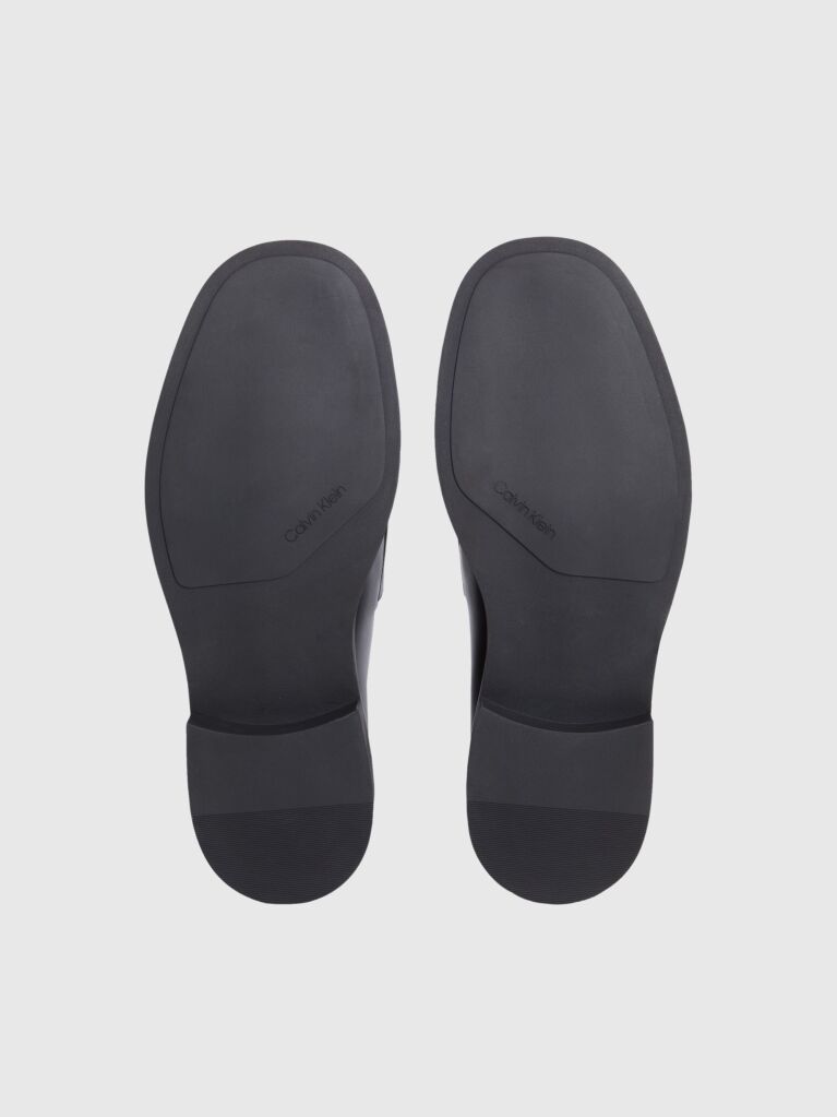 Μαύρο Δερμάτινα Loafers  Άνδρας