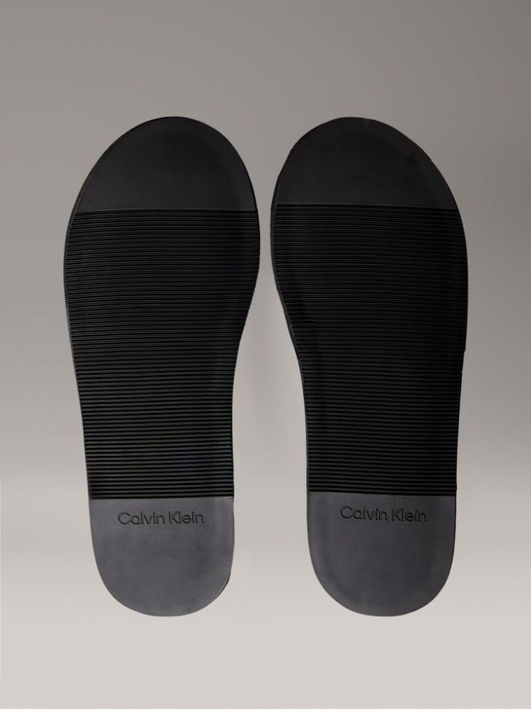 Black Signature Logo Hotel Slippers  Men