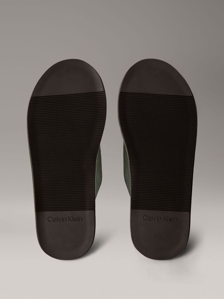 Green Signature Logo Hotel Slippers  Men
