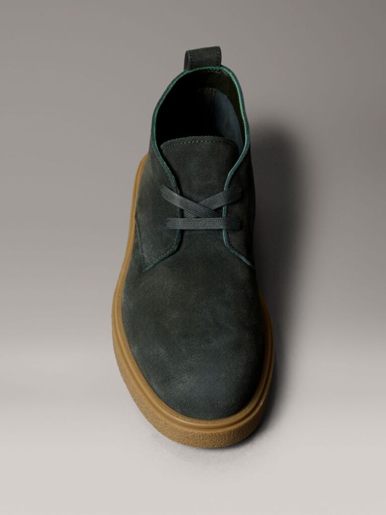 Green Suede Airfit® Cushioned Desert Boots  Men
