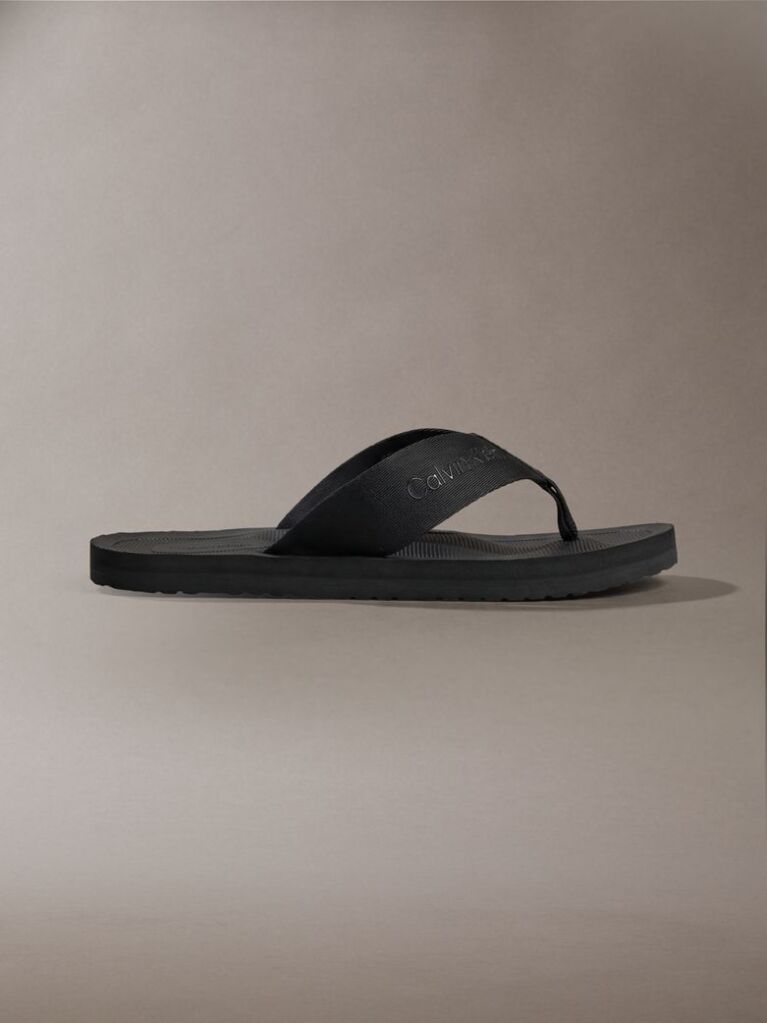 Black City Thong Slides  Men