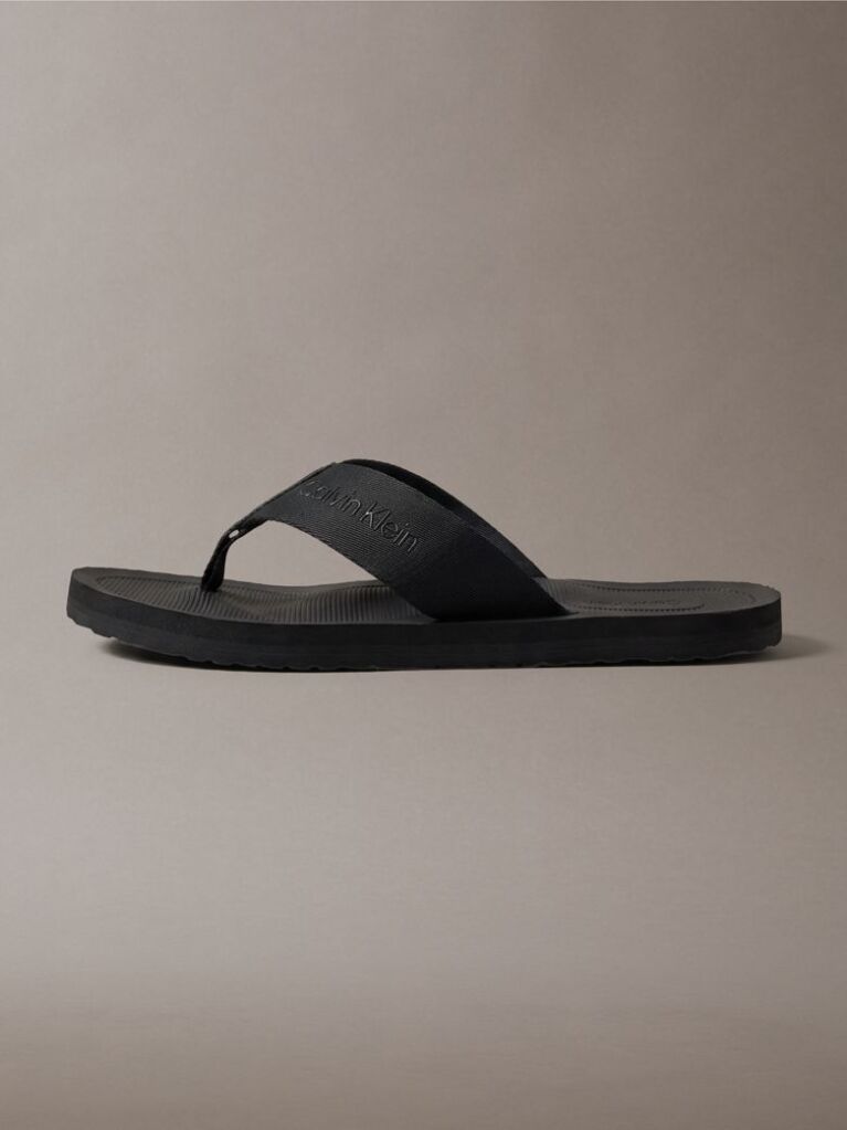 Black City Thong Slides  Men