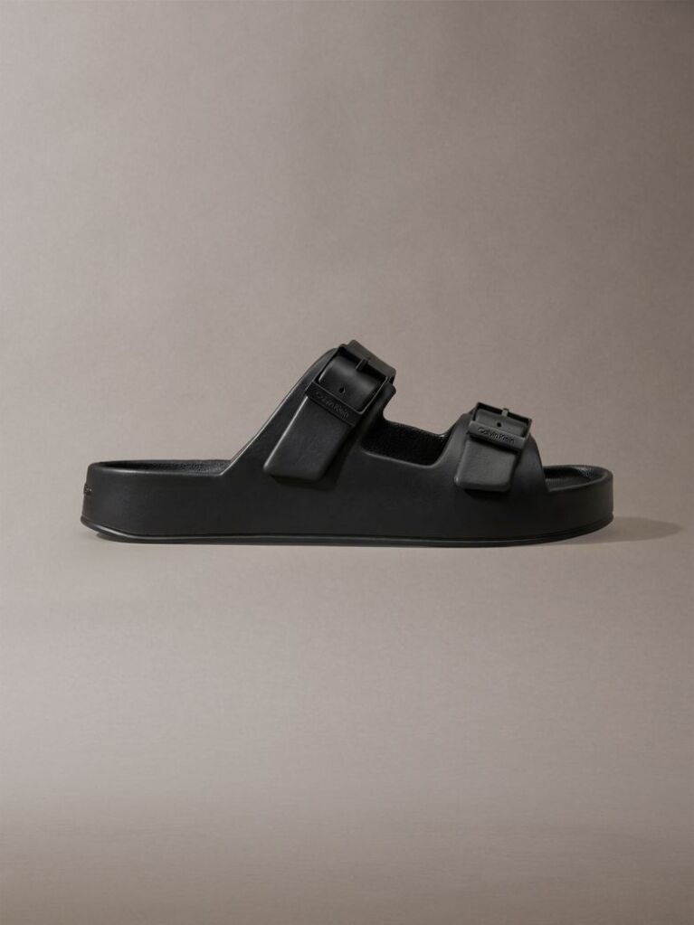 Black Paco - Contoured Buckle Sandals  Men