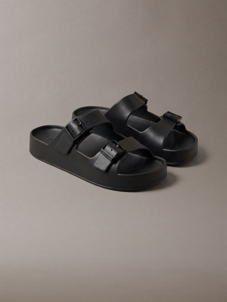 Black Paco - Contoured Buckle Sandals  Men