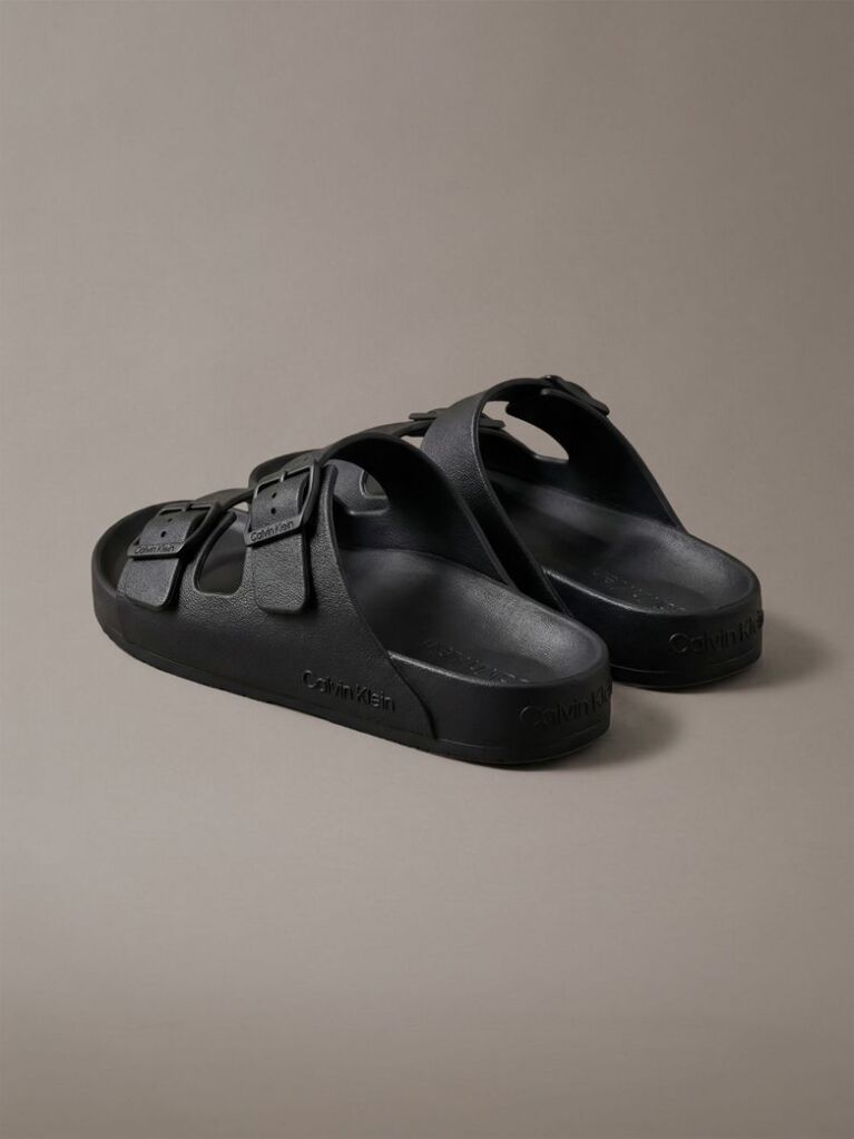 Black Paco - Contoured Buckle Sandals  Men