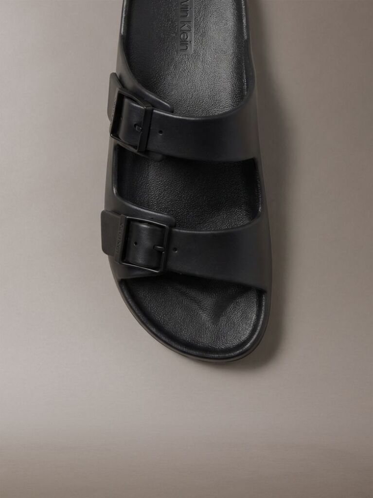 Black Paco - Contoured Buckle Sandals  Men
