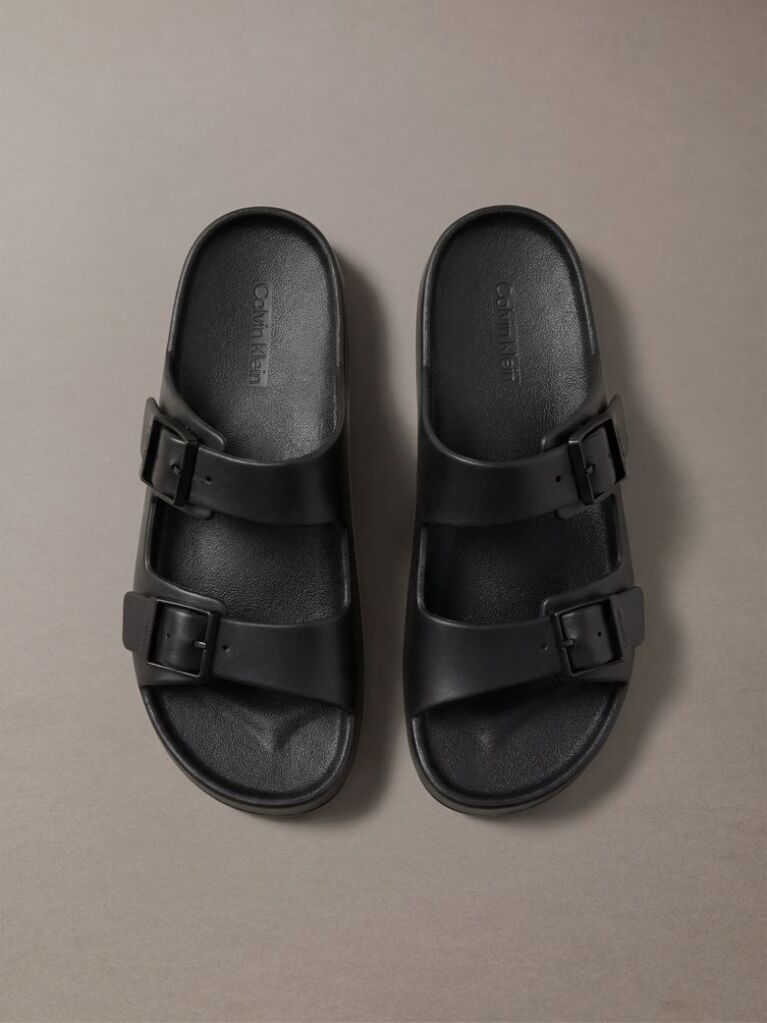 Black Paco - Contoured Buckle Sandals  Men