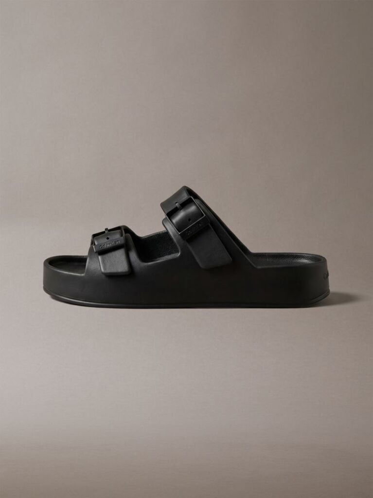 Black Paco - Contoured Buckle Sandals  Men