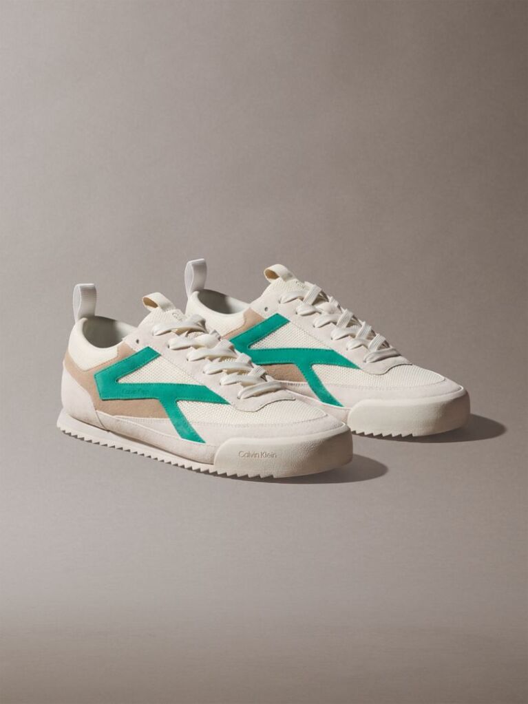 Λευκό CK KAY - Sneakers Από Σουέτ  Άνδρας