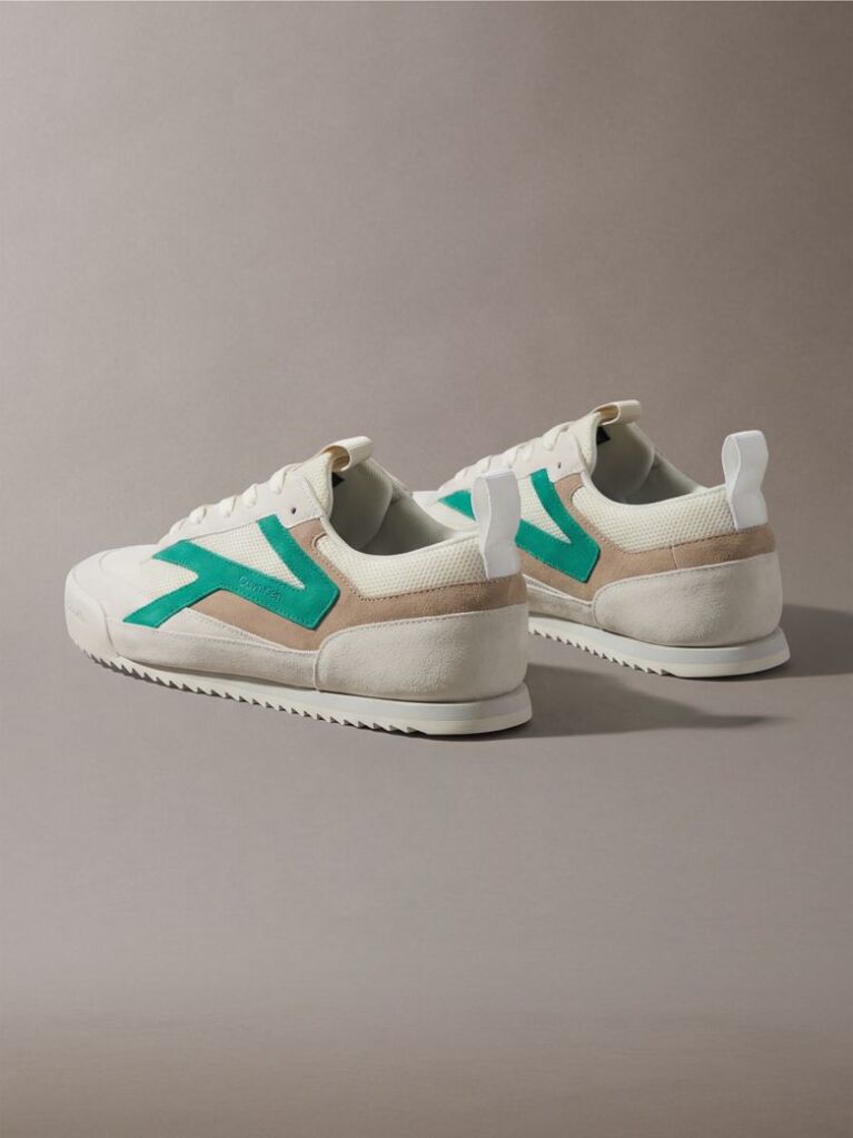 Λευκό CK KAY - Sneakers Από Σουέτ  Άνδρας