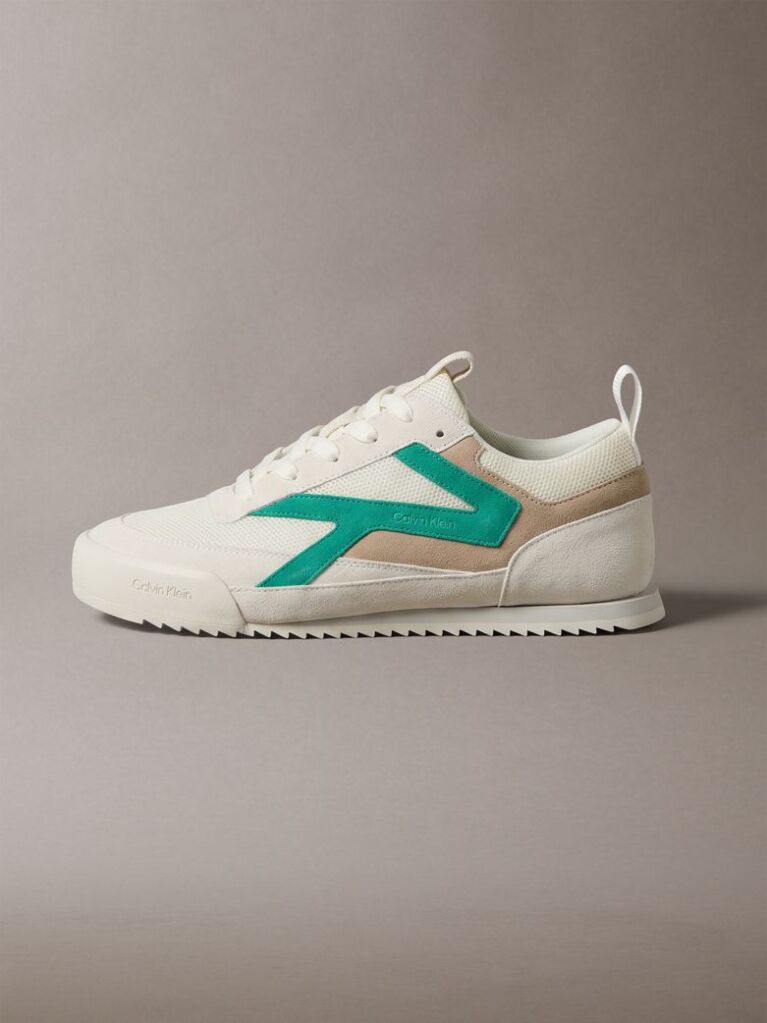 Λευκό CK KAY - Sneakers Από Σουέτ  Άνδρας