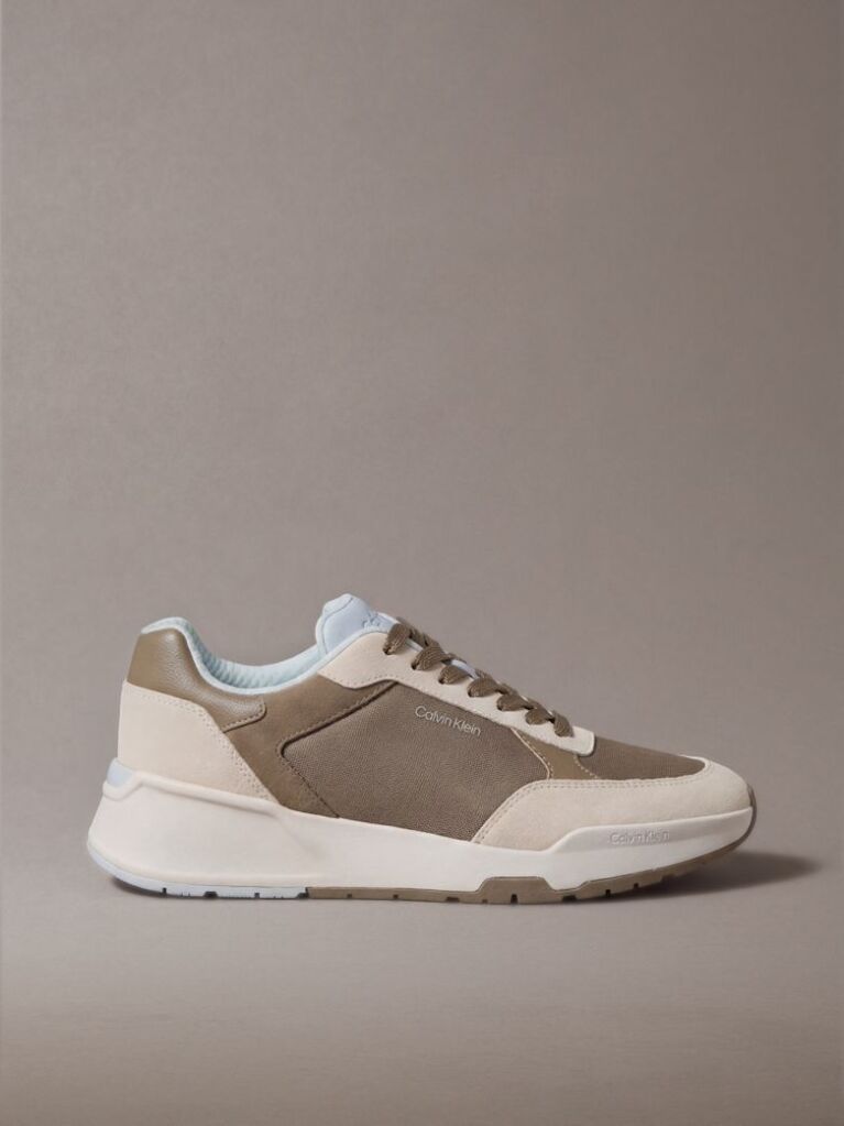 Καφέ Δερμάτινα Chunky Dad Sneakers  Άνδρας
