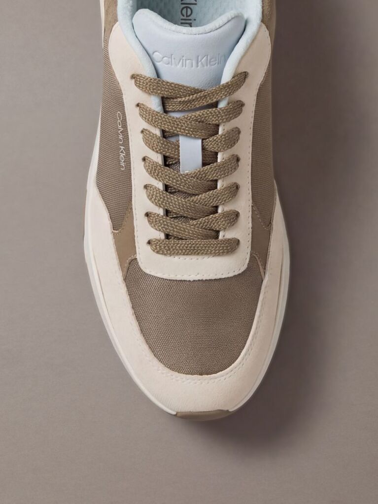 Καφέ Δερμάτινα Chunky Dad Sneakers  Άνδρας