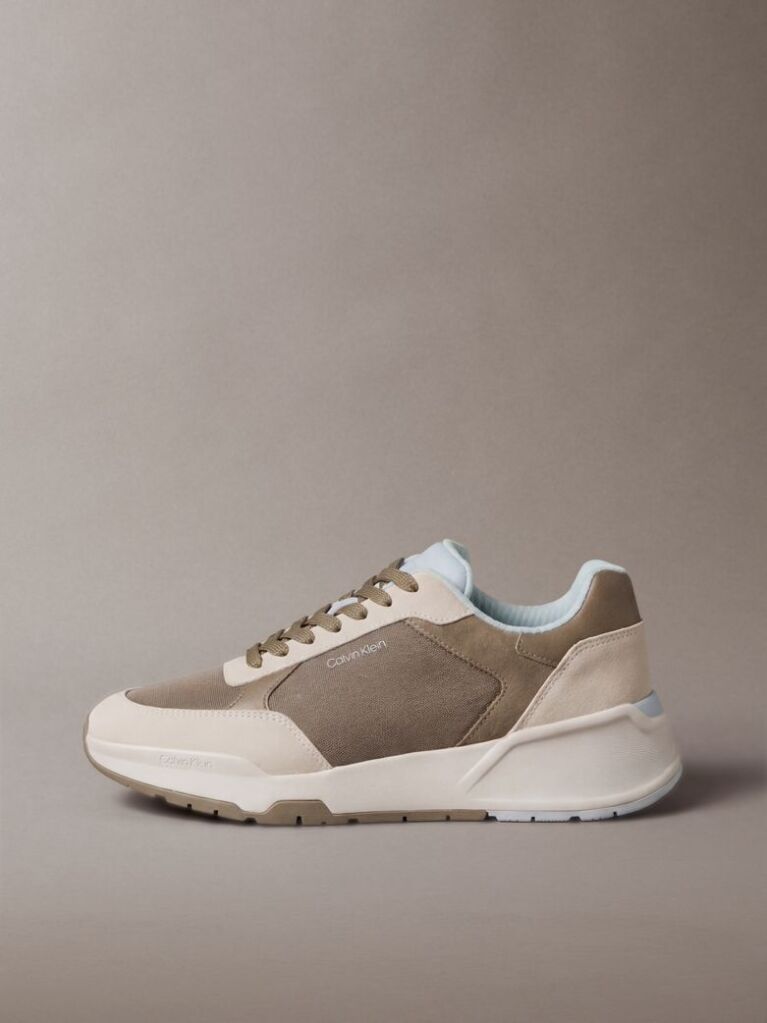 Καφέ Δερμάτινα Chunky Dad Sneakers  Άνδρας