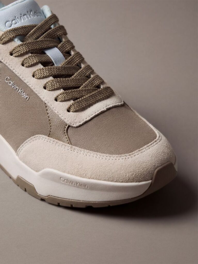 Καφέ Δερμάτινα Chunky Dad Sneakers  Άνδρας