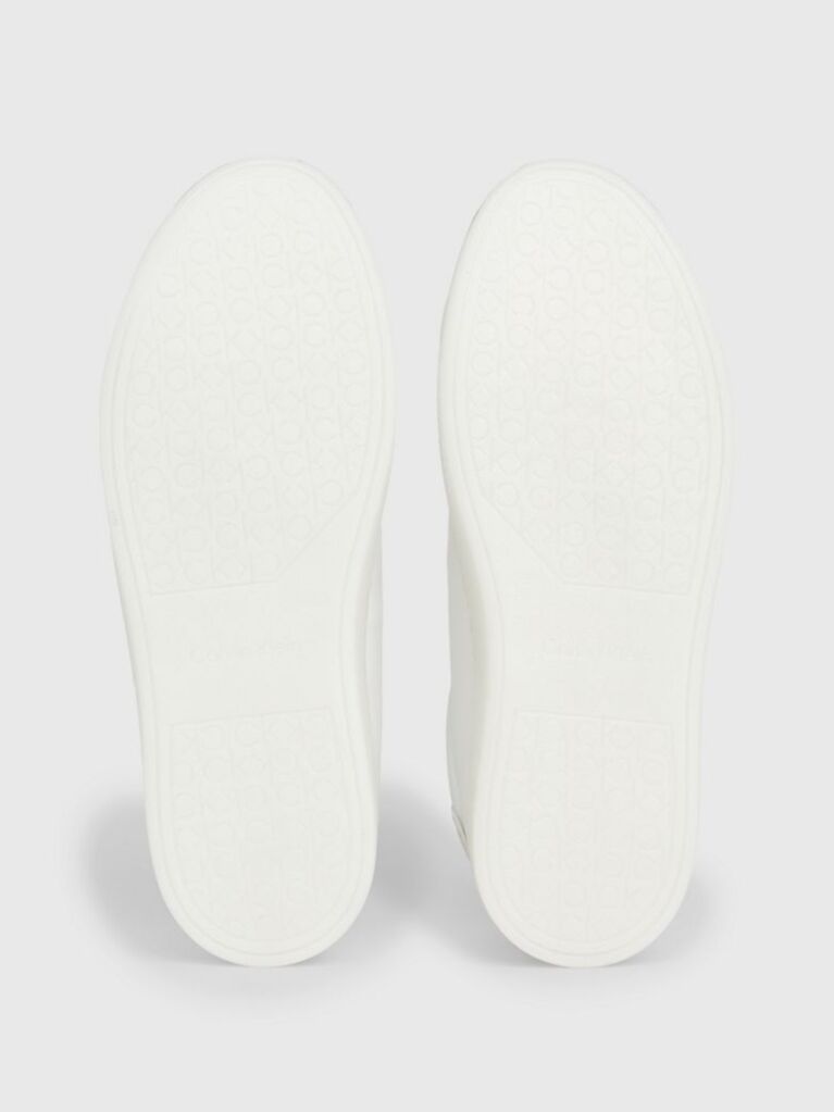 White Cupsole Lace Up Sneakers  Women