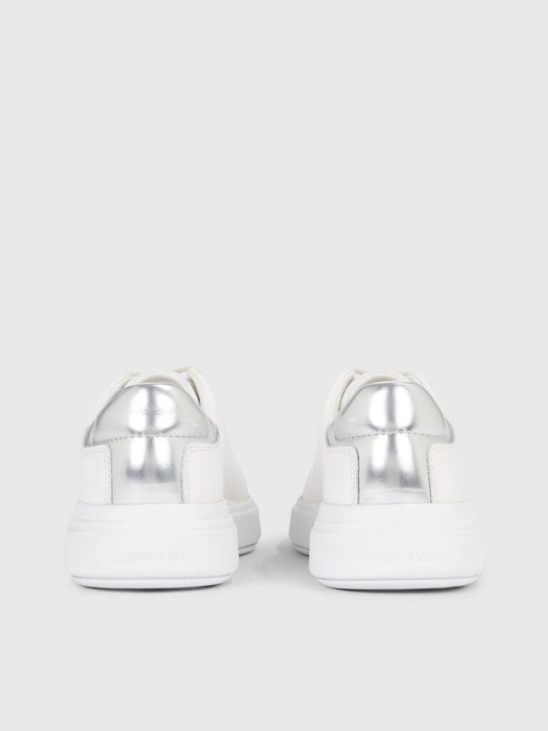 White Leather Trainers  Women
