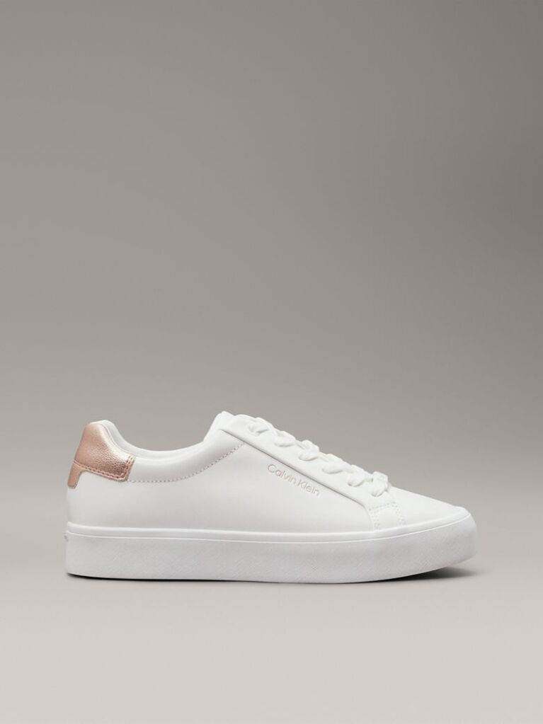 White Leather Trainers  Women