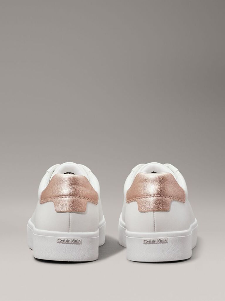 White Leather Trainers  Women