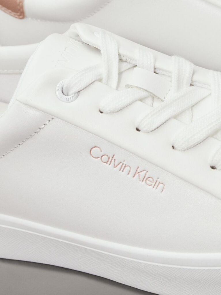 White Leather Trainers  Women
