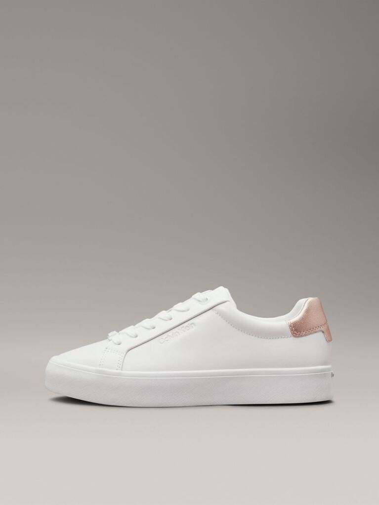 White Leather Trainers  Women