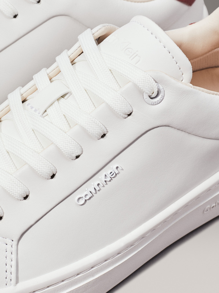 White Leather Trainers  Women