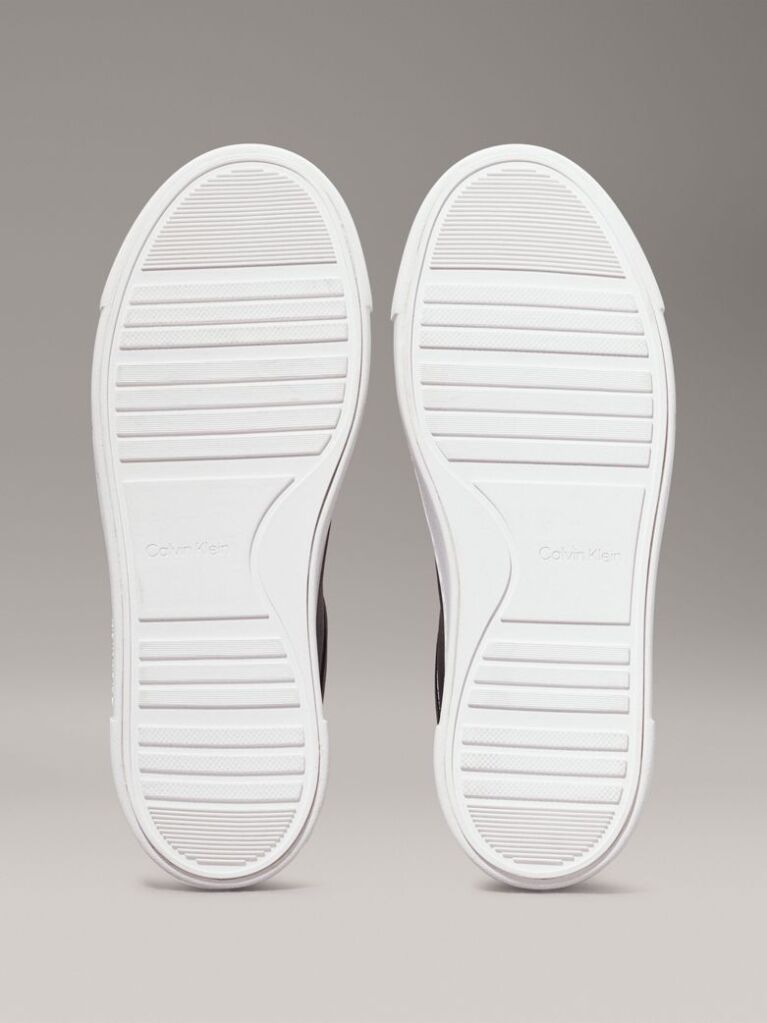Μαύρο Δερμάτινα Sneakers Με Πλατφόρμα  Γυναίκα