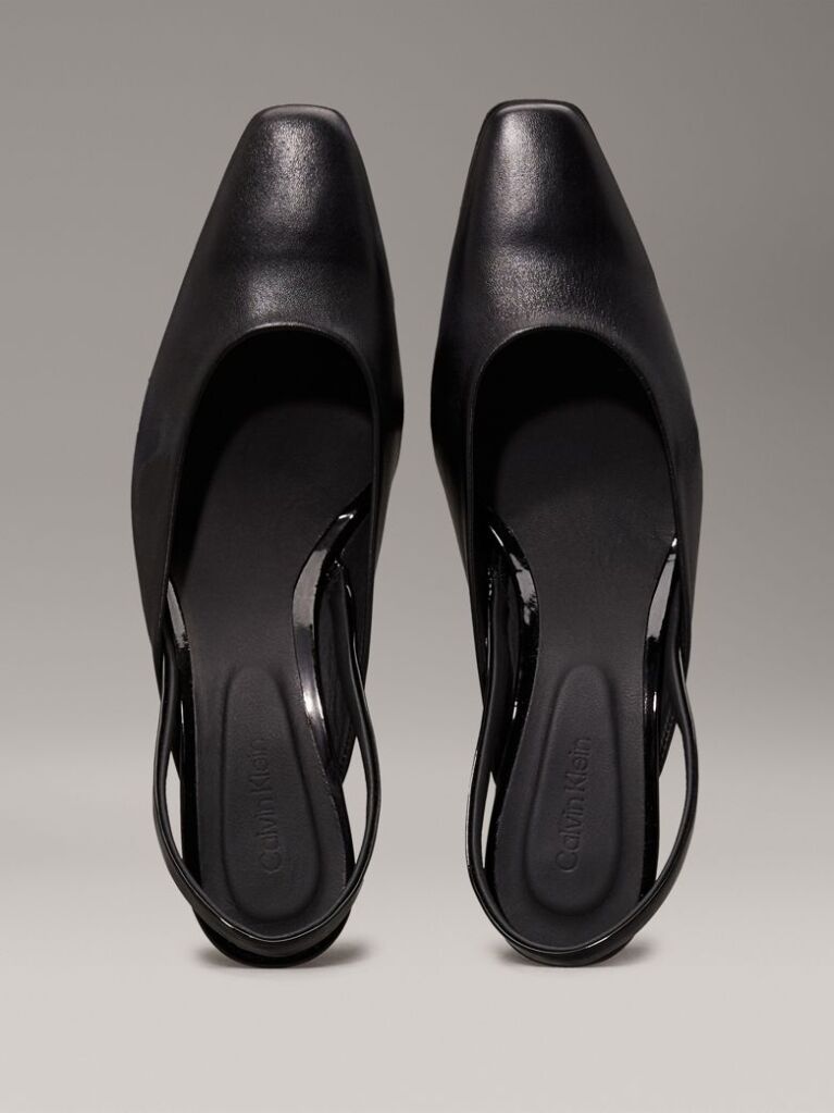 Black Slingback Pumps  Women