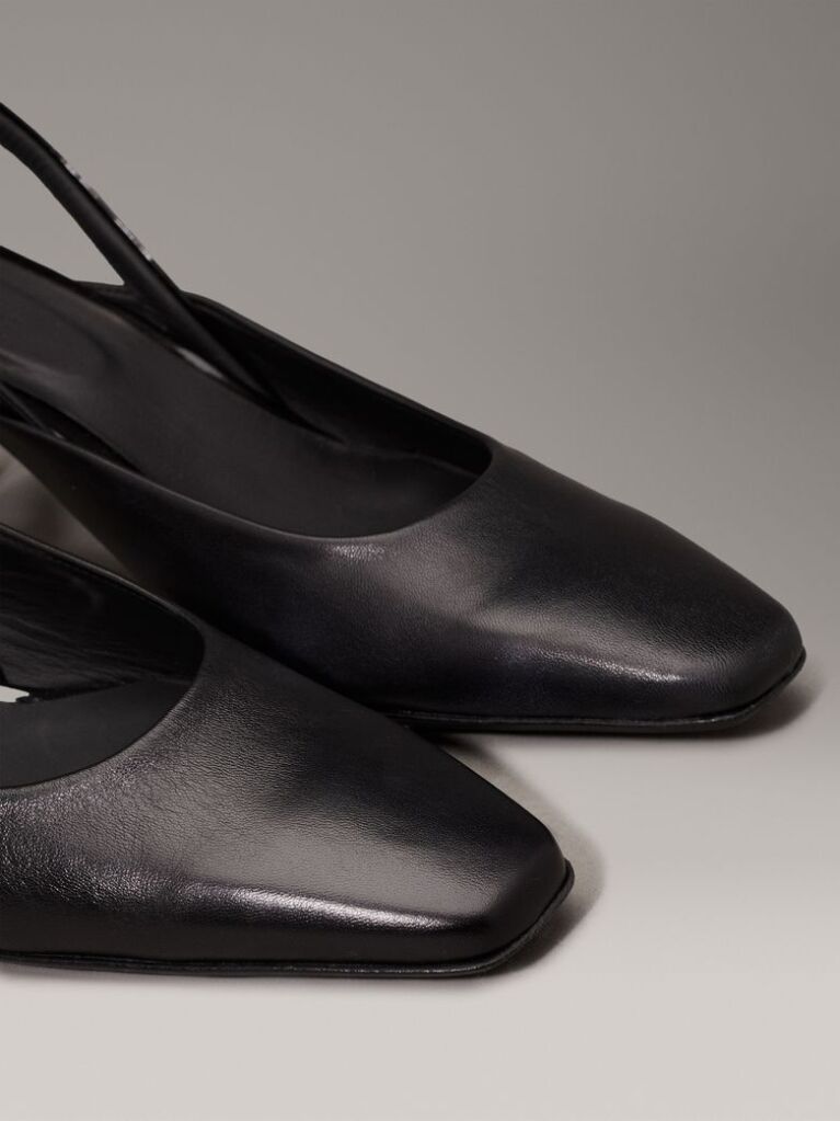 Black Slingback Pumps  Women