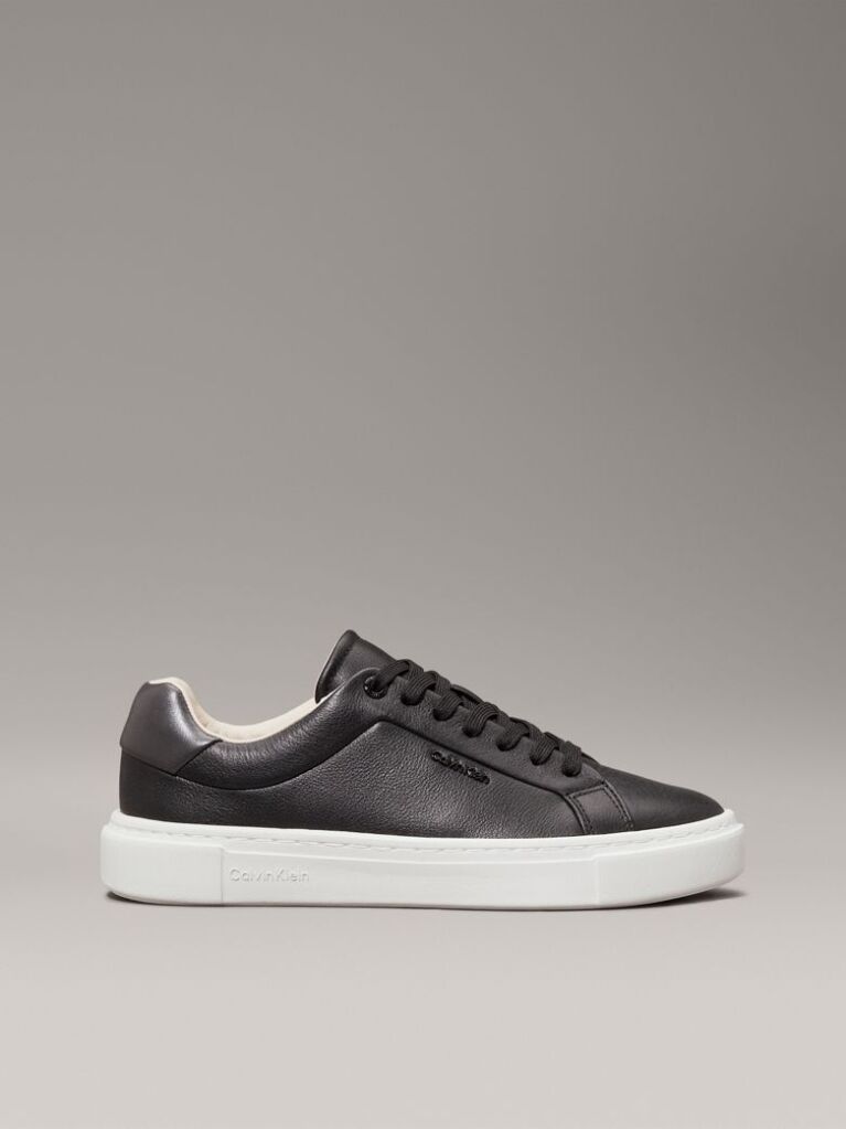 Μαύρο Δερμάτινα Sneakers  Γυναίκα