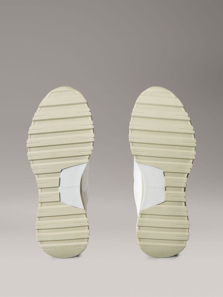 White Leather Runner Trainers  Women