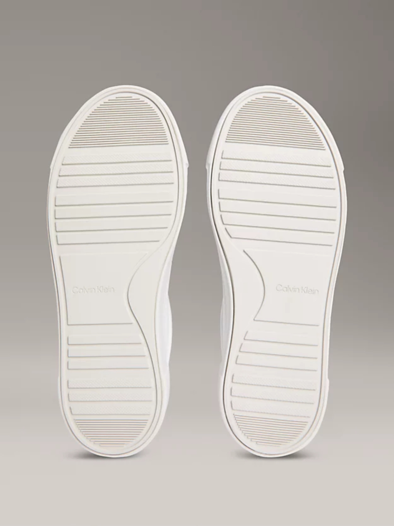 White Leather Platform trainers  Women