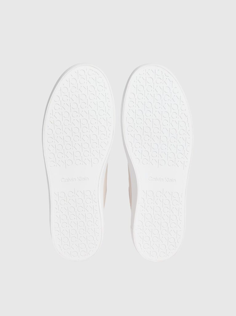 Μπεζ Δερμάτινα Sneakers  Γυναίκα