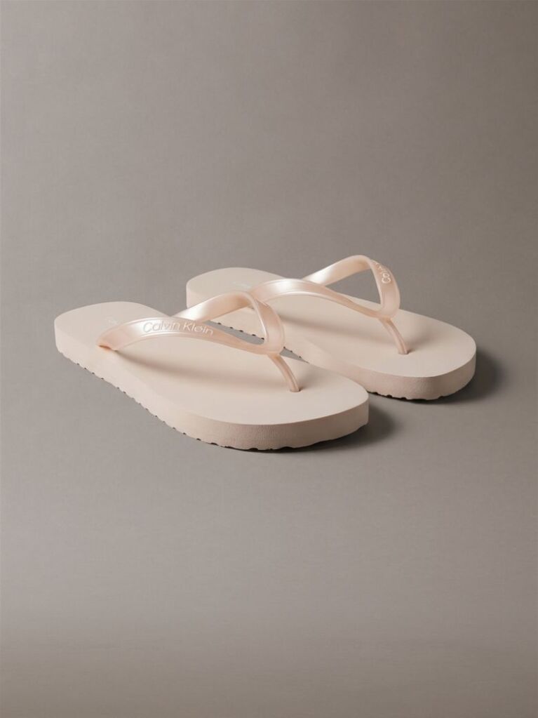 Ροζ Arwa - Μεταλλικά Περλέ Flip Flops  Γυναίκα