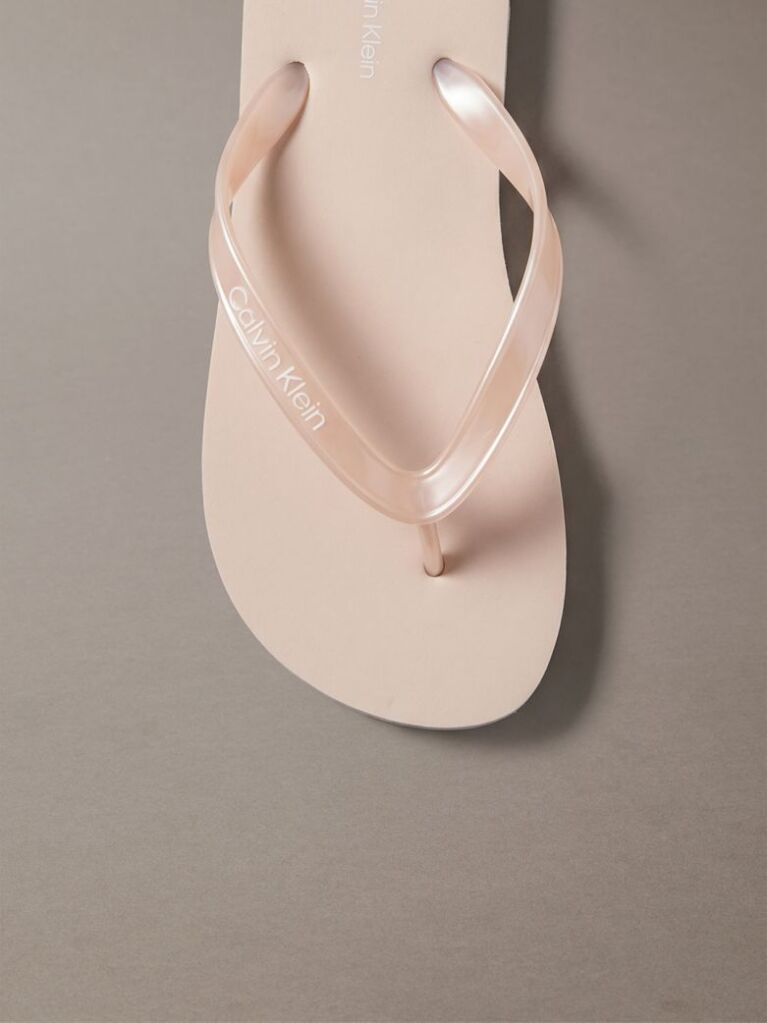 Ροζ Arwa - Μεταλλικά Περλέ Flip Flops  Γυναίκα