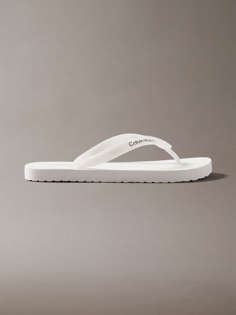 Λευκό Arwa - Μεταλλικά Περλέ Flip Flops  Γυναίκα