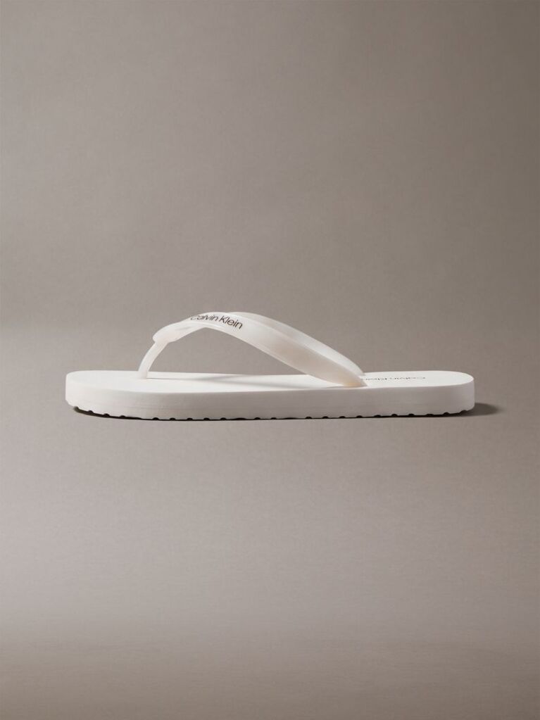 Λευκό Arwa - Μεταλλικά Περλέ Flip Flops  Γυναίκα