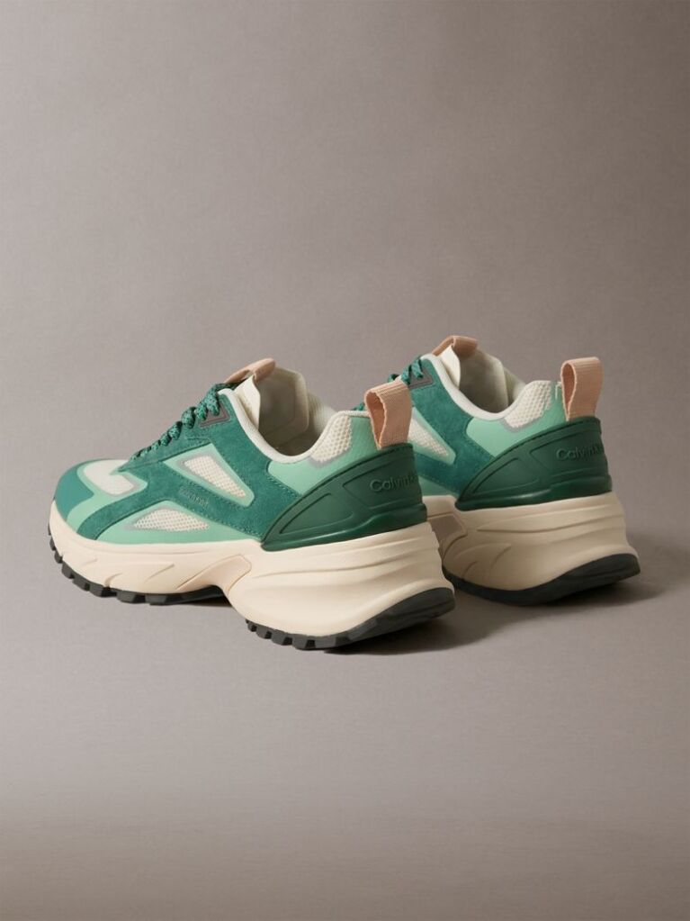 Πράσινο Sneakers Από Πλεκτό Δίχτυ  Γυναίκα