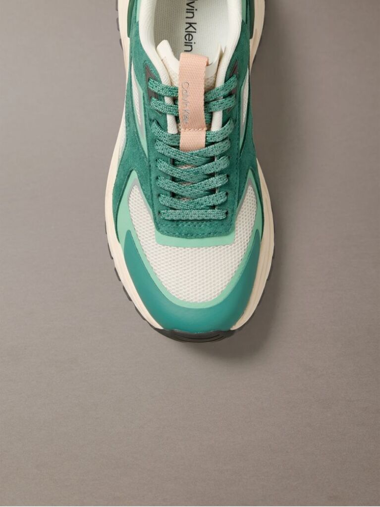Πράσινο Sneakers Από Πλεκτό Δίχτυ  Γυναίκα