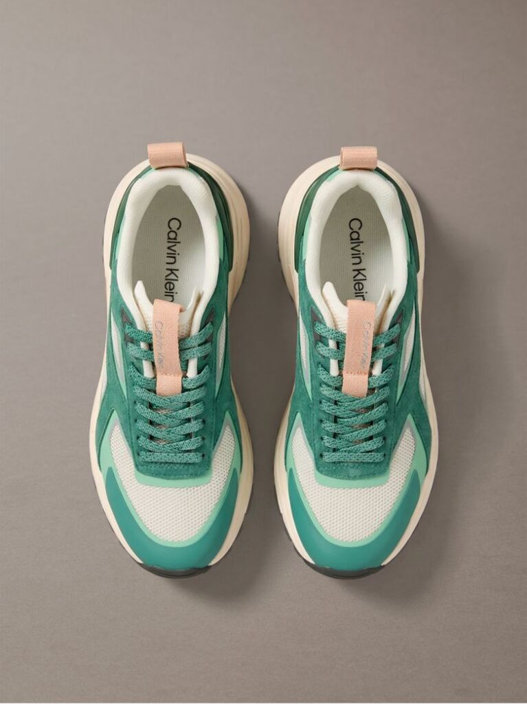 Πράσινο Sneakers Από Πλεκτό Δίχτυ  Γυναίκα
