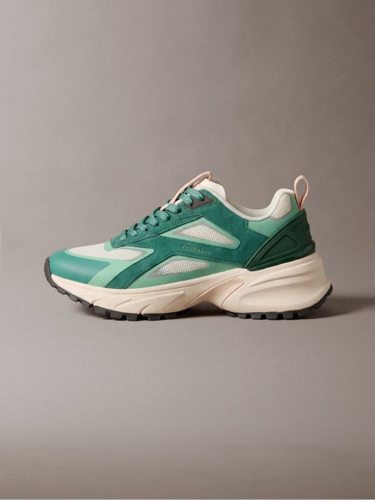 Πράσινο Sneakers Από Πλεκτό Δίχτυ  Γυναίκα