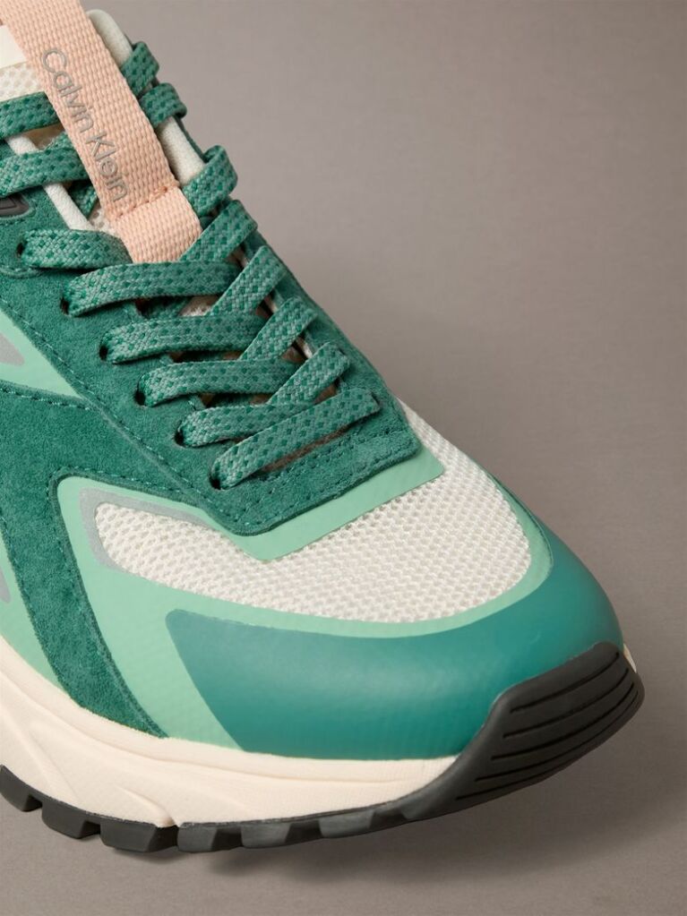 Πράσινο Sneakers Από Πλεκτό Δίχτυ  Γυναίκα