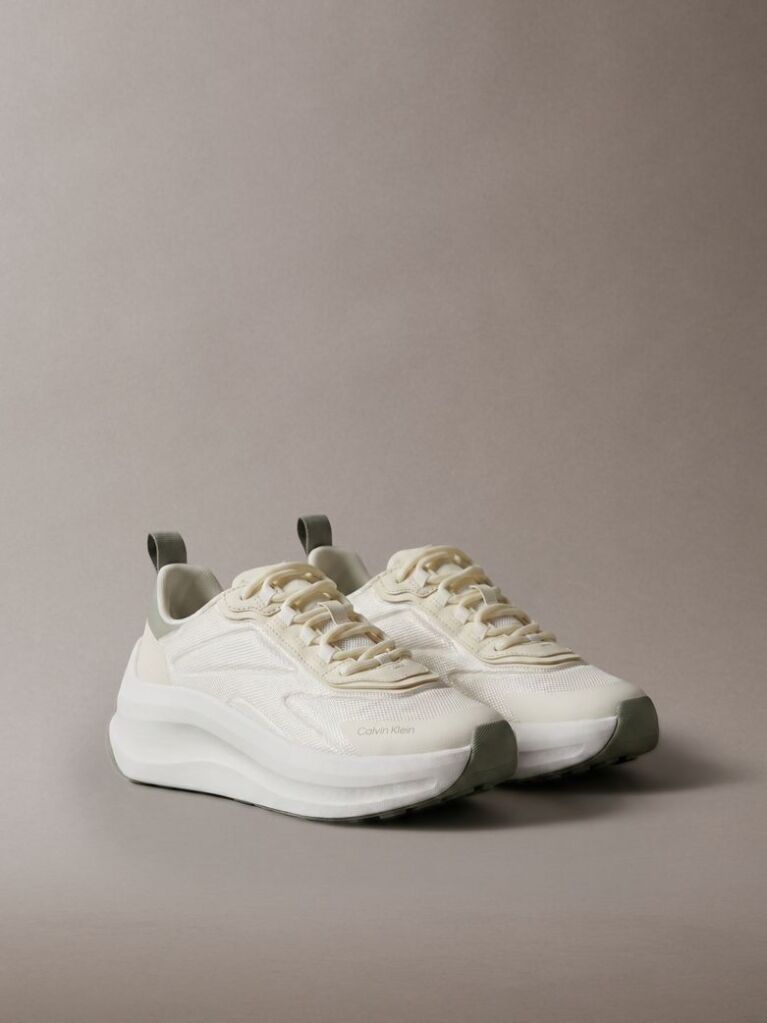White CK Volumax - Chunky Runner Sneakers  Women