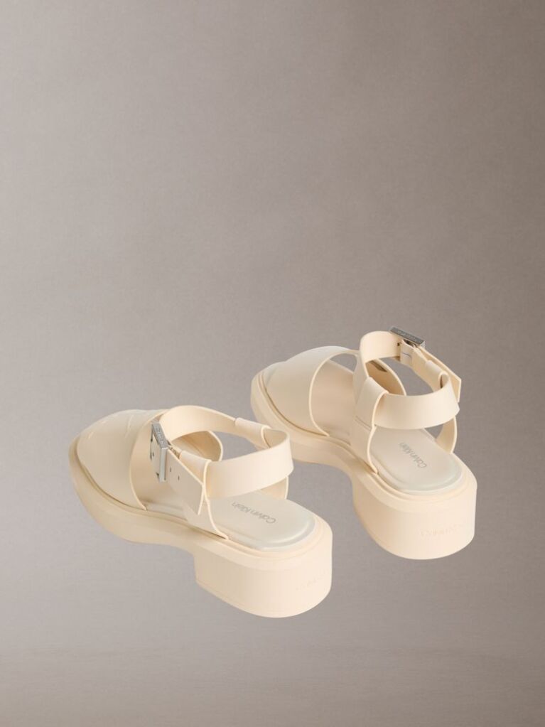 Beige Melanie -Leather Chunky Sandals  Women