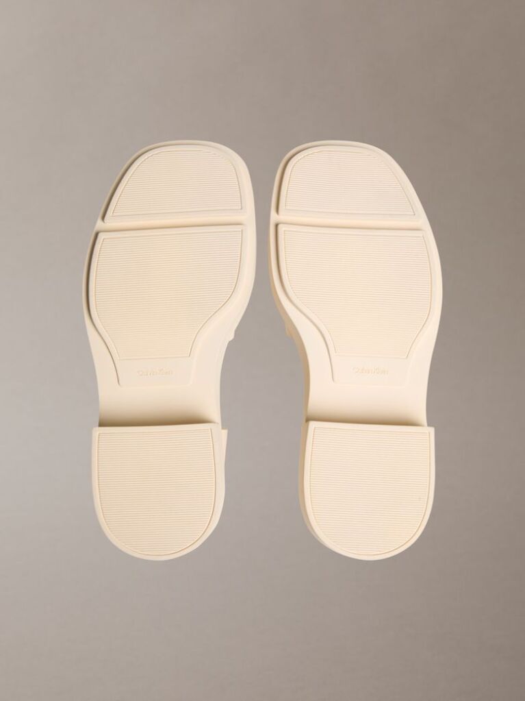 Beige Melanie -Leather Chunky Sandals  Women