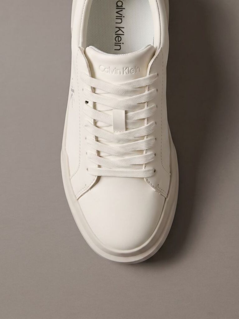 Λευκό Δερμάτινα Chunky Sneakers  Γυναίκα
