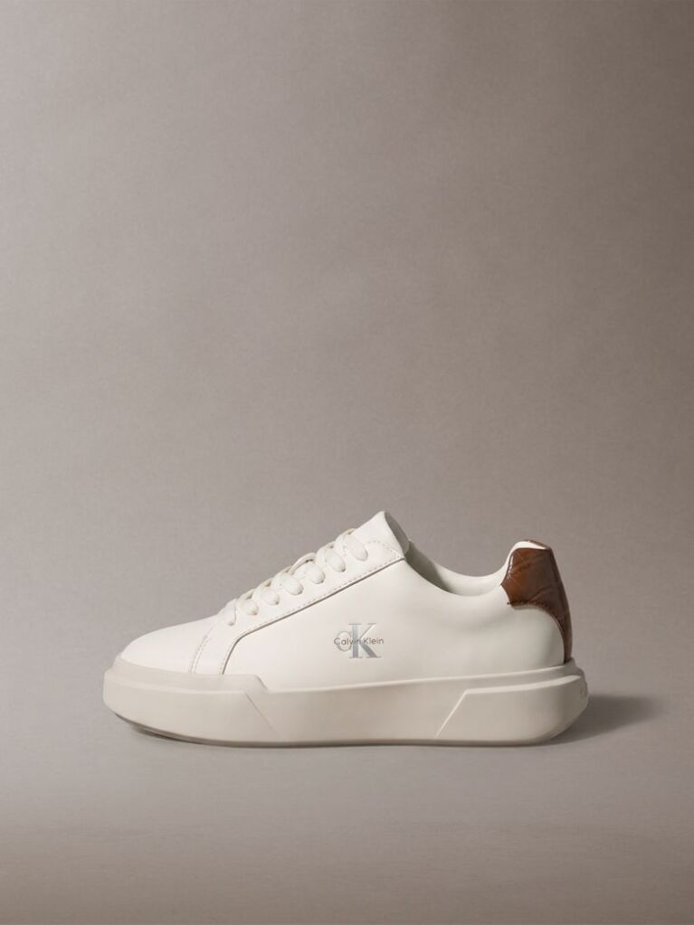 Λευκό Δερμάτινα Chunky Sneakers  Γυναίκα