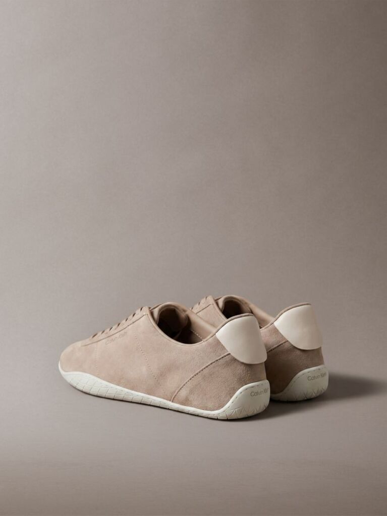 Beige Suede Hybrid Ballet Sneakers  Women