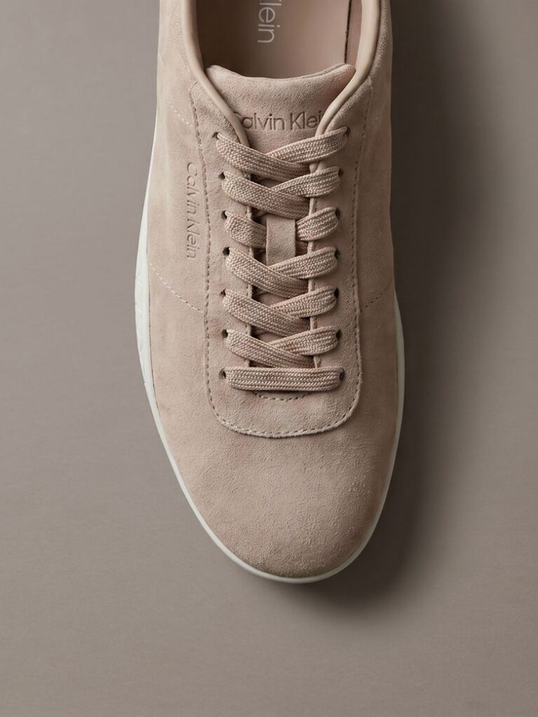 Beige Suede Hybrid Ballet Sneakers  Women
