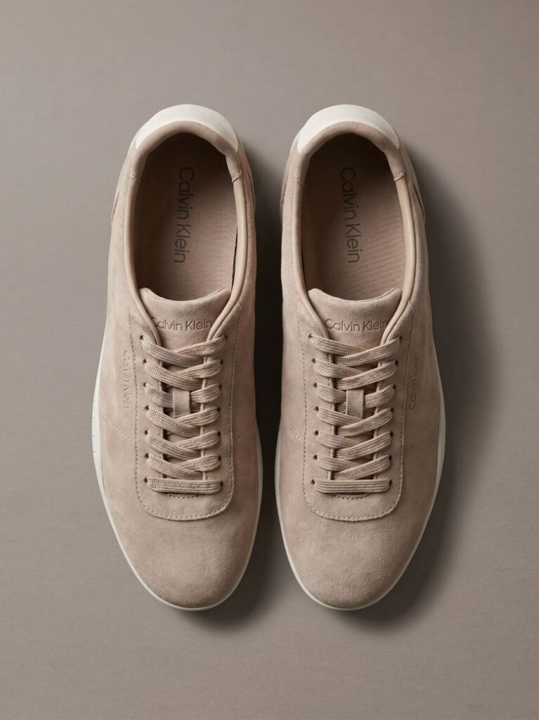 Beige Suede Hybrid Ballet Sneakers  Women